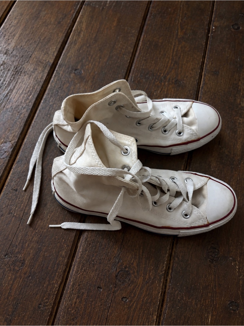 Women's White Converse All Star High Top Sneakers Size 7